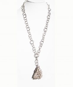 White and Gray Quartz with Long Chain